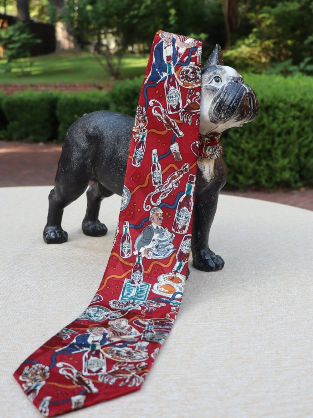 Men's Silk Burgundy Red Tabasco Tie‎